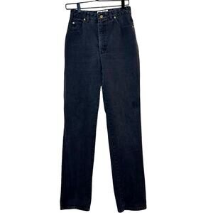 St. John Women’s Signature High Rise Straight Leg Jeans Faded Black Size 10